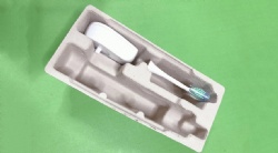 Electric toothbrush paper tray